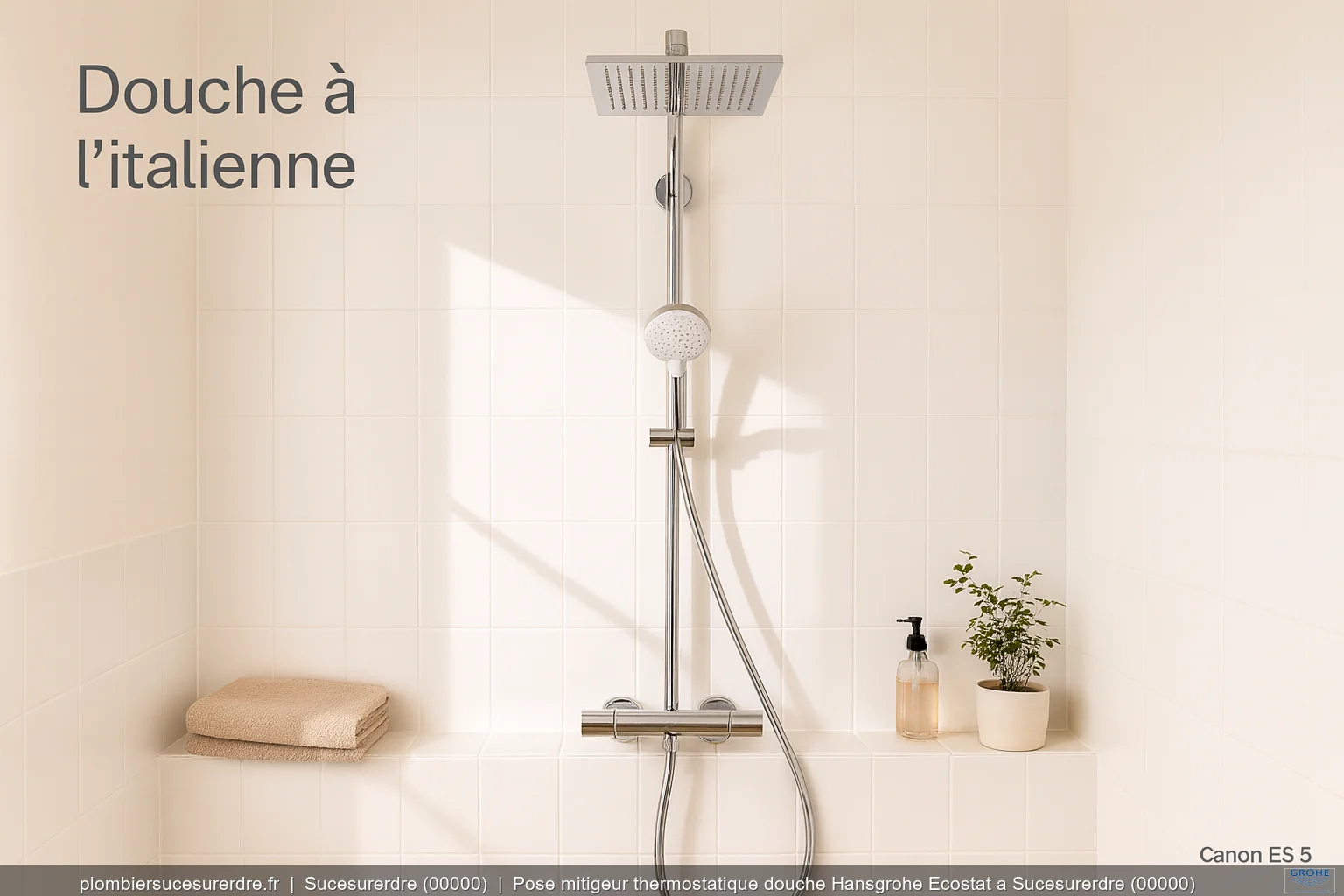 Mitigeur Douche Hansgrohe Sucesurerdre 00000 - Plombier Sucé-sur-Erdre (44240) | plombiersucesurerdre.fr
